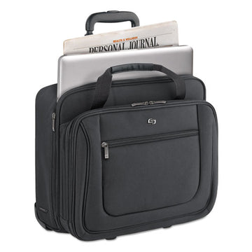 Solo Classic Rolling Case, 17.3", 17 1-2" X 9" X 14", Black freeshipping - TVN Wholesale
